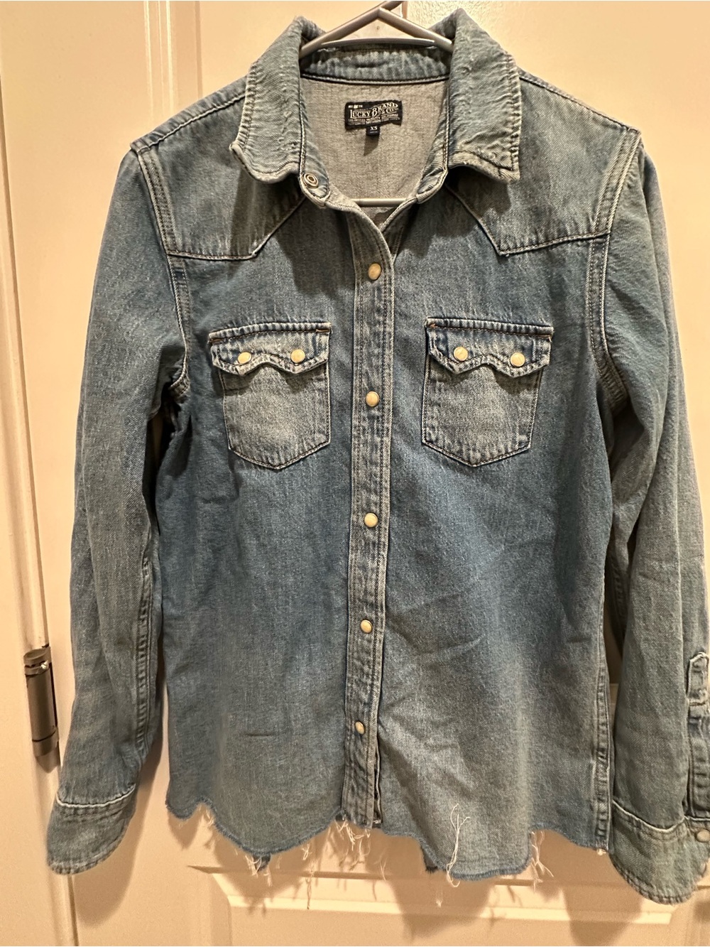 Lucky Brand Light Wash Denim Shirt